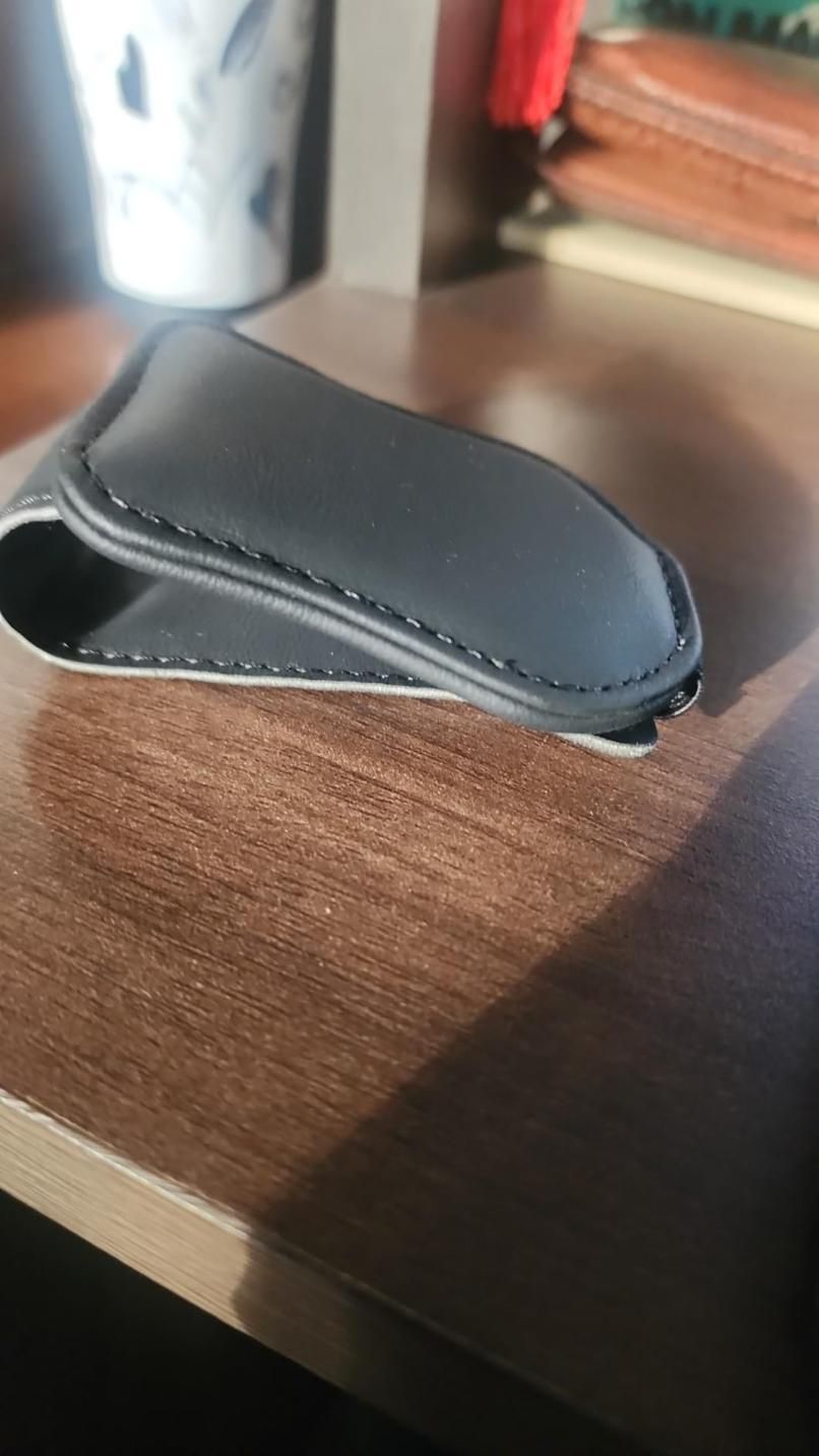 Automaze Leather Car Visor Sunglass Holder - Clip for Car